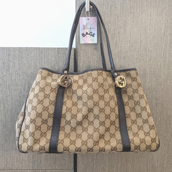 Gucci Handbags - Gucci: Twin GG Monogram Tote Bag